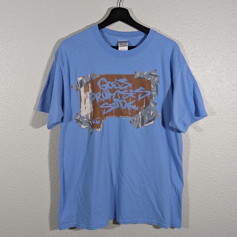Women's Large Vintage Cotton T-Shirt - God's Promises Stick